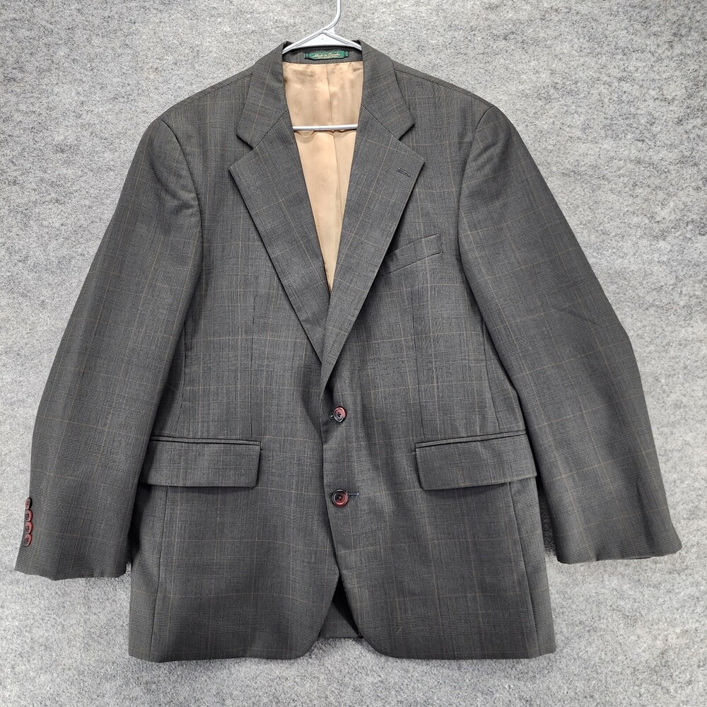 Vintage Chaps Ralph Lauren Blazer Mens 42R Gray Wool Jacket Canada